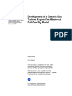 DOT - FAA - TC - 14 - 43 Development of A Generic Gas Turbine Engine Fan Blade-Out Full-Fan Rig Model