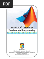 Download MATLAB Tutorial of Fundamental Programming by sprynter19 SN54701897 doc pdf
