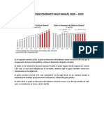 Marco Macroeconómico Multianual 2020 - 2023