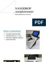 NANODROP Spectophotometer