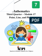 Mathematics7 Q3 Mod17 Point, Line, and Plane V5