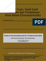 Pert-4 Kajian Teori, Hasil Penelitian Dan Pendekatan Riset Dalam Etnomatematika