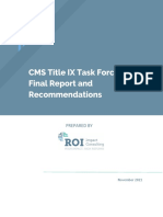 CMS Title IX Task Force Final Report 12-7-21