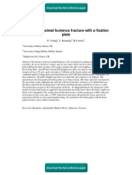 Fea of A Proximal Humerus Fracture Fixation Plate 2010