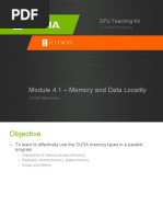 Module 4.1 - Memory and Data Locality: GPU Teaching Kit