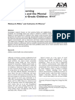 Article Classroom Clearning Environments and The Mental Health of First Grade Children