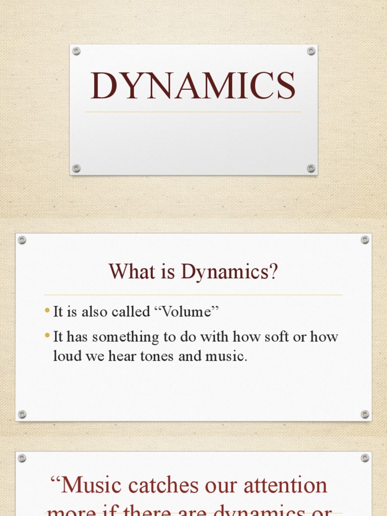 Understanding Music Dynamics and Volume | PDF