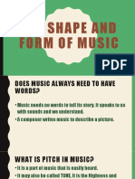 The Shape and Form of Music