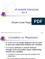 Kuliah Statistik Inferensial Ke4: Simple Linear Regression