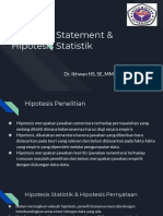 Pertemuan 4 Hipotesis Statement & Statistik