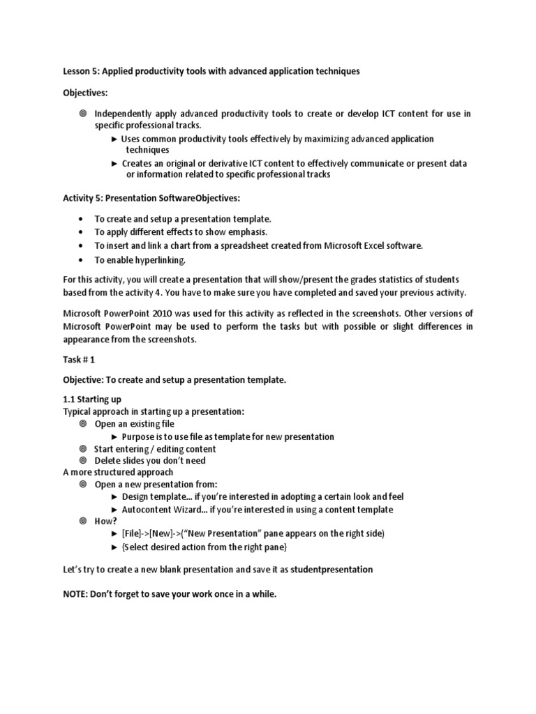 Advanced PowerPoint Techniques Guide | PDF | Microsoft Excel | Spreadsheet
