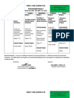 WEEKLY HOME LEARNING PLAN Envi1