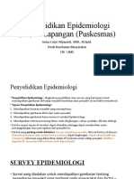 Penyelidikan Epidemiologi (PE) Di Lapangan (Puskesmas)