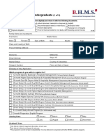 Application Form Undergraduate