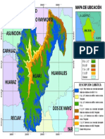 Mapa de La Provincia de Huari