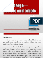 Create Personalized Letters and Mailing Labels with Mail Merge