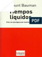 Bauman Zygmunt Tiempos Liquidos