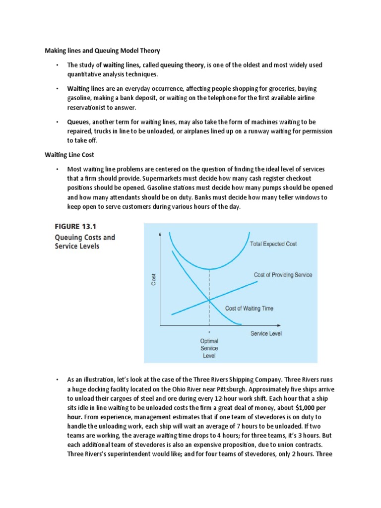 Queuing Theory and Waiting Line Models | PDF | Applied Mathematics