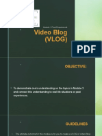 Video Blog (VLOG) : Module 1 Final Requirement