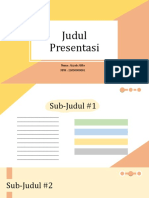 Judul Presentasi: Nama: Aizyah Alifia NPM: 15050000001