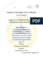 Tarea 1.1. Introducción A La Programación Por Metas - Equipo 3 - 551