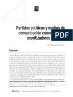 Partidos Políticos y Medios de Comunicación Como Agentes Movilizadores Del Voto