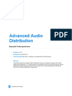 Advanced Audio Distribution: Bluetooth