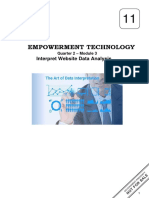 Empowerment Technology: Interpret Website Data Analysis