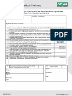 98 - 07 Vertical Fall Arrest Systems Safe To Climb Certificate