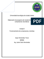 Elaboracion de Programa de Mantenimiento para Compresores Neumàticos