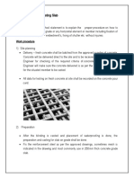 Method Statement of Casting Slab