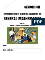 Quarter 2 - Module 1 General Mathematics