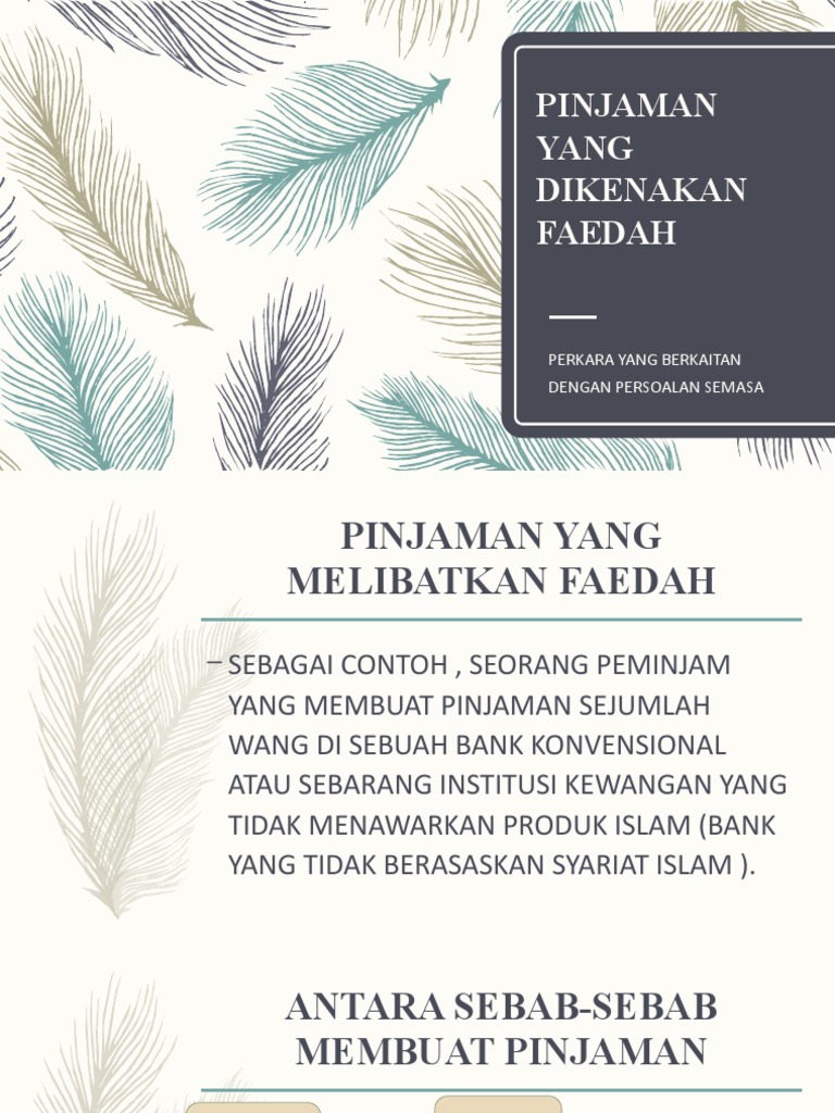 RIBA-Pinjaman Yg Dikenakan Faedah | PDF