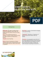 Biodiversity and A Healthy Society