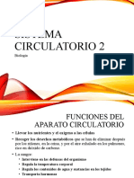 Sistema circulatorio 2: Funciones y componentes