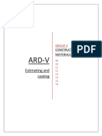 Ard-V: Estimating and Costing