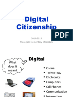 Digital Citizenship: 2014-2015 Stonegate Elementary Media Lab