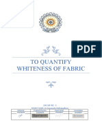 To Quantify Whiteness of Fabric: Group No - 5