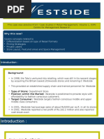 This Case Was Selected From Case Studies in Retail Management, Volume 1, ICFAI Centre For Management Research