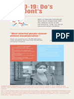 COVID-19: Do's and Dont's: "Most Infected People Recover Without Hospitalization."