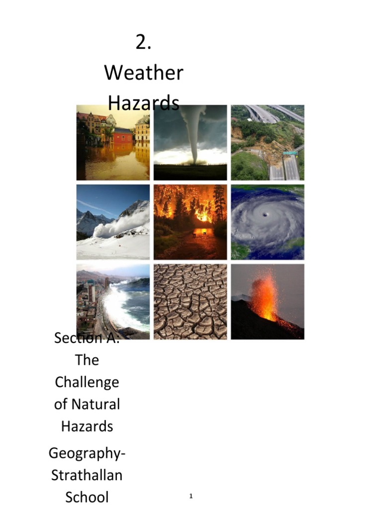 Weather Hazards Booklet | PDF | Atmospheric Circulation | Tropical Cyclones
