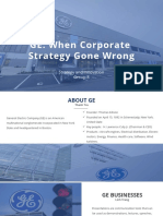 GE: When Corporate Strategy Gone Wrong: Strategy and Innovation Group 8