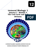 General Biology 1: Quarter I - Module 4 The Cell Cycle and Cell Division