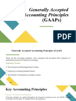 Generally Accepted Accounting Principles: (Gaaps)