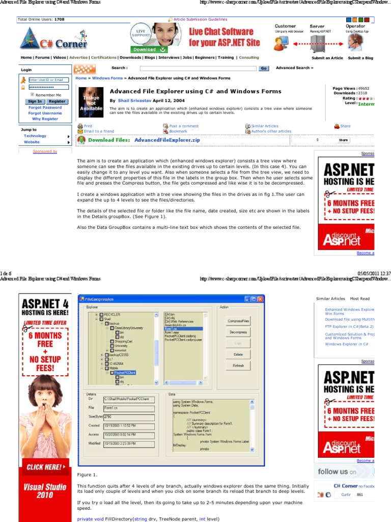 c sharp open file explorer