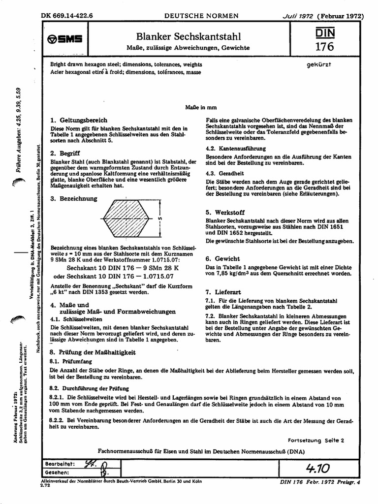 Din 176 | PDF