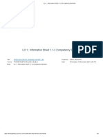 LO 1 - Information Sheet 1.1-3 Competency Standard