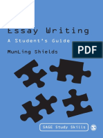 Essay Writing A Students Guide