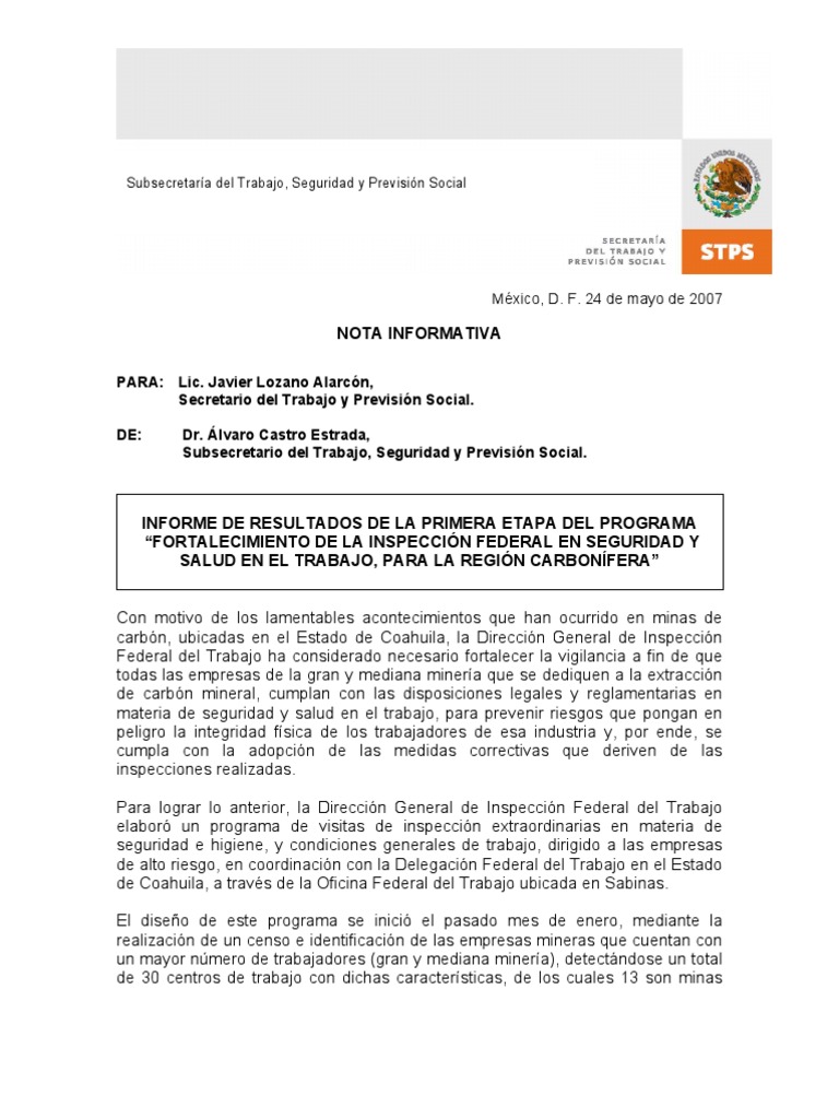 Secretaria De Trabajo Y Prevision Social En Mexico Para