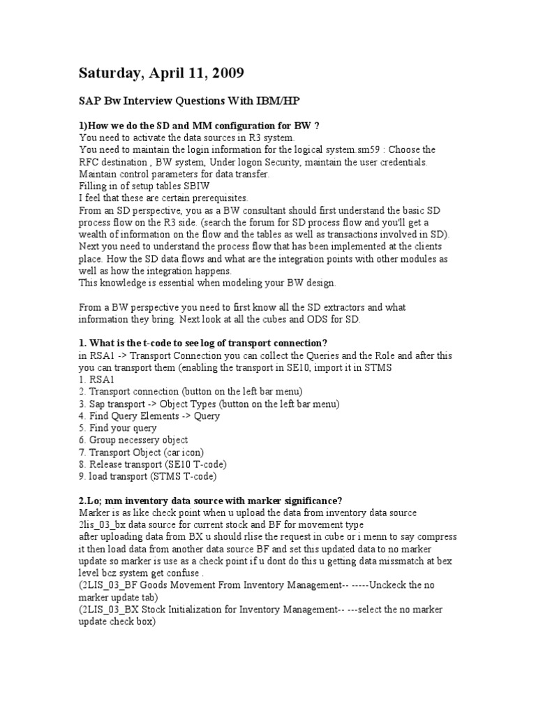 Bi Interview | PDF | Business Process | Graphical User Interfaces